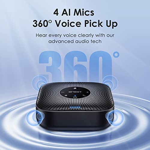 EMEET M0 Plus Conference Speaker and Microphone, 4 Mics 360° Voice Pickup