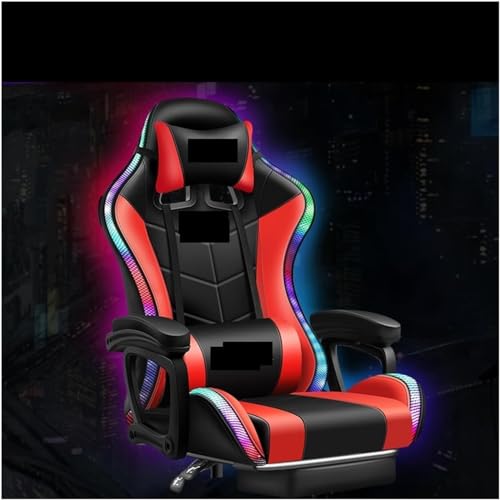 XYIANG Office, Gaming,Computer,Leather Office Light Gamer Swivel Gaming (RGB Pedal01 One Size)