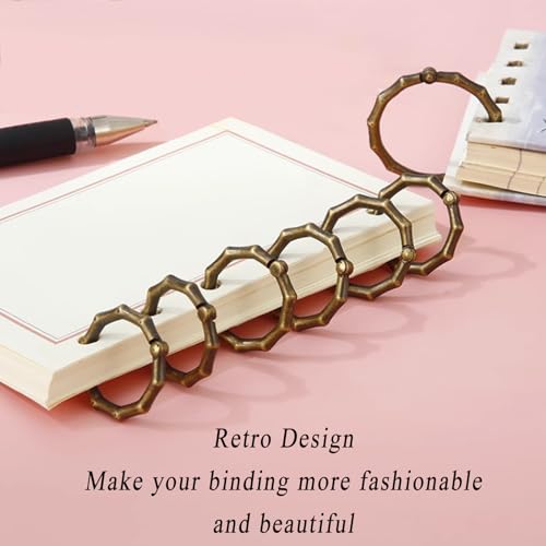 Ring binding, Binder rings 20 Pieces Metal Ring, Loose Leaf Book School Office for Scrapbook Small DIY Crafts Decorations(20mm)