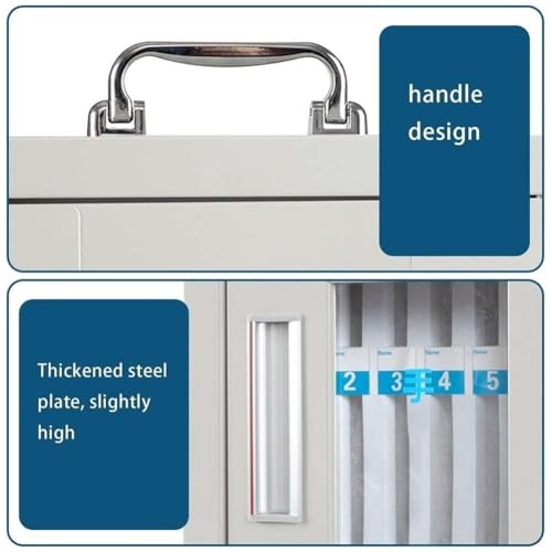 Wall-mountable Cell Phone Locker, Portable Cell Phone Safe Deposit Box with Lock Translucent Mobile Phone Safe Box for Enterprise, Company, Classrooms(36 Slots)