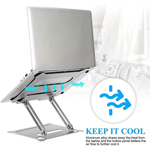 VCDUXMQLK Laptop Stand Adjustable Notebook Computer Riser Holder for Tablet Portable Aluminum Support