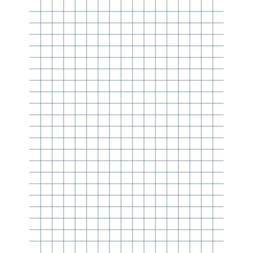PAPER GRAPH 8.5X11 1/2 RULED SCHOOL SMART 50 SHTS PK OF 12