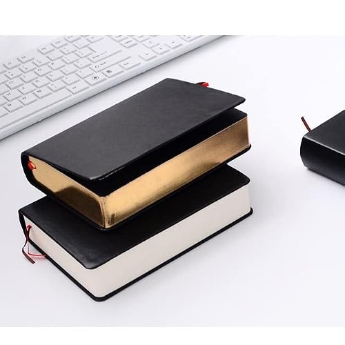 GFHSKRPL Thick Paper Notebook Notepad Leather Bible Custom Diary Book Journals Agenda Planner School Office Stationery Supplies(D)