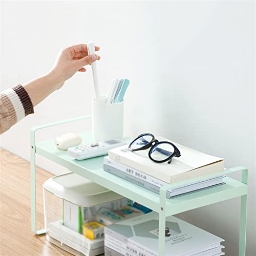 TOMYEUS Book Shelf Retractable Simple Bookshelf Multi-Layer Rack Office Desktop Storage Rack for Office Study Bedroom School Bookshelves