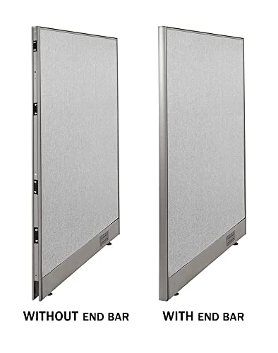 GOF Single Office Partition, Large Fabric Room Divider Panel, Custom Built Workstation 36" W x 48" H