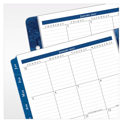 FranklinCovey - Monticello Two Page Per Day Ring-Bound Planner (Classic, Jan 2027 - Dec 2027)