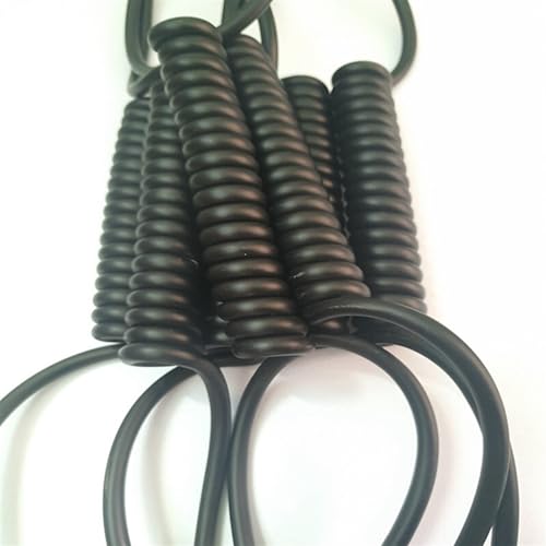 Coiled Mains Flex Curly Spring Cord 4 Cores 0.3mm2 1M 5M 7M 10M