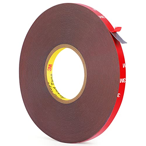 Double Sided Tape Heavy Duty, Super Strong Adhesive, 100ft x 0.39in, 1 Pack