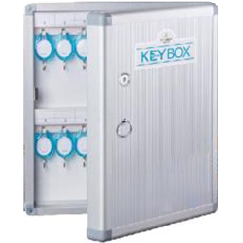 MPYEKP 24/32/48 Key Lock Box, Key Cabinet Organizer, Key Lock Box Wall Mount, with Key Tags, Key Safe for Car, Hotels, Office, House(24key)