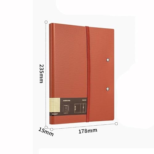 Filing Envelopes 5 Pcs A5A4 Foldable Folder Multifunctional Horizontal Writing Pad Business Information Organization Folder Plastic Folders(Brown)