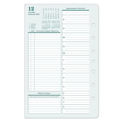 FranklinCovey - Original Two Page Per Day Ring-Bound Planner (Classic, Jan 2027 - Dec 2027)