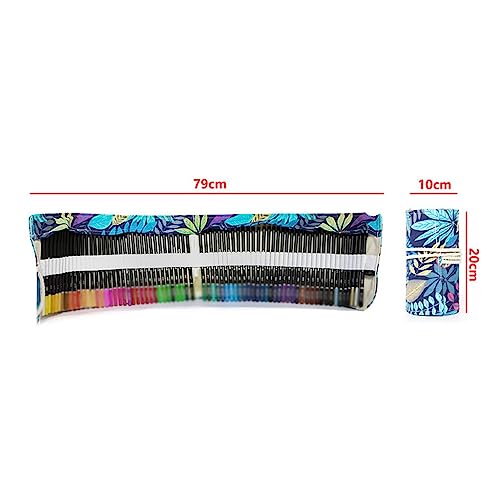 SIDUFHAOPKLL Oil-based Coloured Pencils 72 Colours Roll-up Bag Art Painting Hand Drawing Doodle Colour