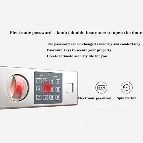 ntumLeap Safe Electronic Security Digital Safe Box Brown Solid Steel Safes Lock Boxes Money Box for Home Hotel Office Cash Jewelry Safe,