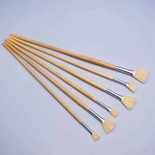 YUHFGCD Oil Painting Brushes Fan Shape Gouache Paint Practice Brush Supplies Art