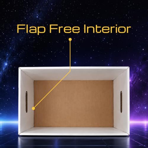 Little Star Storage THE DURABLE COMIC BOX Comic Book Storage Boxes, Short Box, 10-Pack (White)