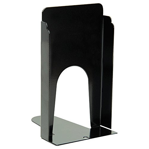 The Library Store Bear Hug Heavy Duty Steel Bookends with Cork Base Pair 9 inches H (Black)