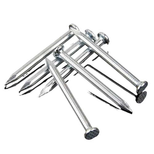 Flat Head Nails, Tack Nails Pin Head Floorboard Pins Galvanized Steel Wall 1kg(30mm)
