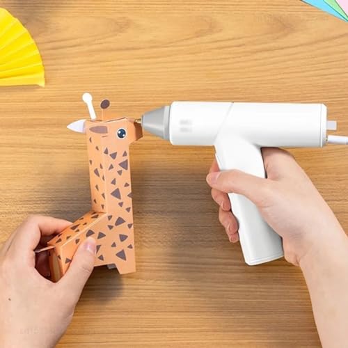 GRFIT Wireless Hot Melt Glue Gun Rechargeable Hot Melt Gun Household Children's DIY Hot Melt Glue with 10pcs Glue Sticks (Color : 31409-Black), jinyi2016SHOP-1998