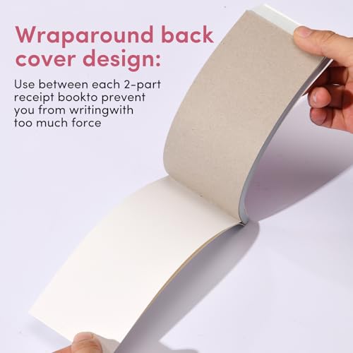 42 Pack Receipt Book with Carbon Copies, Money and Rent Receipt Book 2 Part Carbonless, 2-3/4" x 6-1/2" Receipt Book for Small Business, 50 Sets per Book