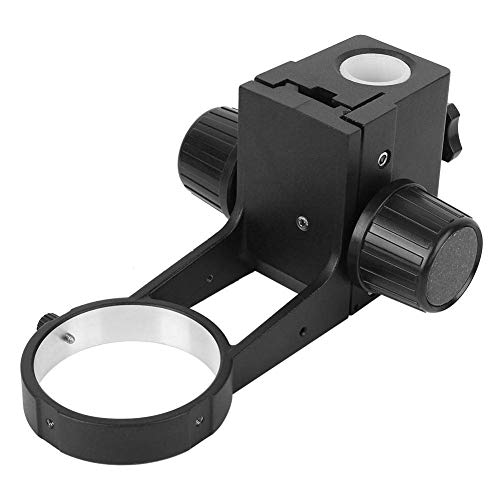 Stereo Microscope Focusing Bracket Accessory, Aluminum Alloy Microscope Stand Parts Focused Frame Head Holder for Mobile Phone Repairing