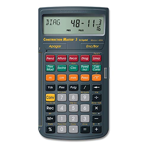 Calculated Industries 4054 Spanish Construction Master 5 Calculator