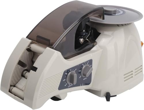 Automatic Rotary Disc Tape Dispenser with Cutting Length 10-60mm & Tape Width 5-25mm, for Office Warehouse Home Packaging