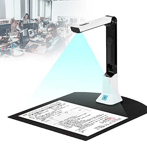 USB Document Camera for Teachers, High-Definition Portable Document Scanner with Ocr Text Recognition, Automatic Image Correction, for Office Presentation,Classroom School Teaching