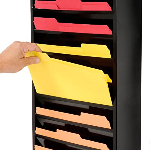 Global Industrial Steel Medical Chart Hanging Wall File Holder, 20 Pockets