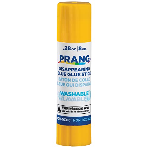Prang Washable Glue Stick, Blue, 0.28 oz., 60 Count