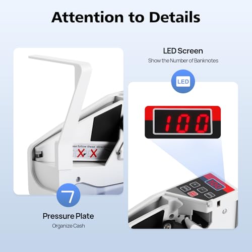 V40 Money Counter, US Plug 100-240V