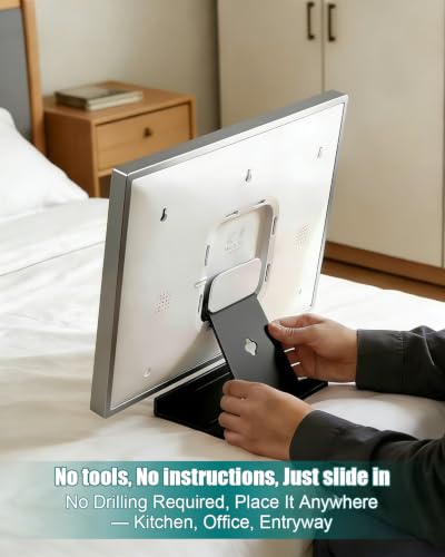 MQHXUY Metal Desktop Stand Fits for Skylight Calendar Max 27", Desk Mount