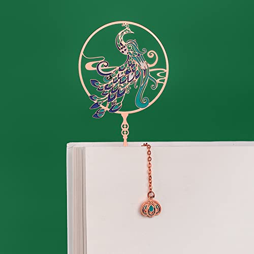 Bookmark Metal Bookmark Small Gift Graduation Souvenir Retro Chinese Style Teacher Gift 12 Styles Metal Bookmark (Color : 4) (5)