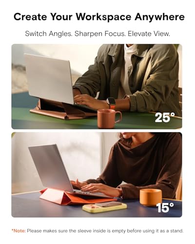 MOFT Laptop Carry Sleeve with Stand &Smart Storage for 16" Laptop for Work