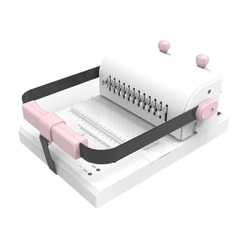 CLAKY Heavy Duty Metal Loop Binding Machine Includes 10 Colorful Wires and Pliers for Professional Bookbinding Tasks