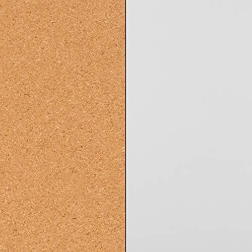 Flash Furniture Hercules Mobile Reversible Cork Bulletin Board, White