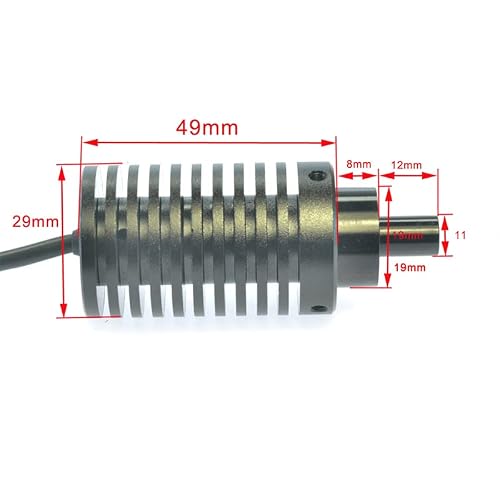 Microscope Accessories Kit 11mm Microscope Coaxial Light Source LED Spot Lamp for Industrial Camera Small and Micro Component Detection No Stroboscopic Microscope Slides(White Light)