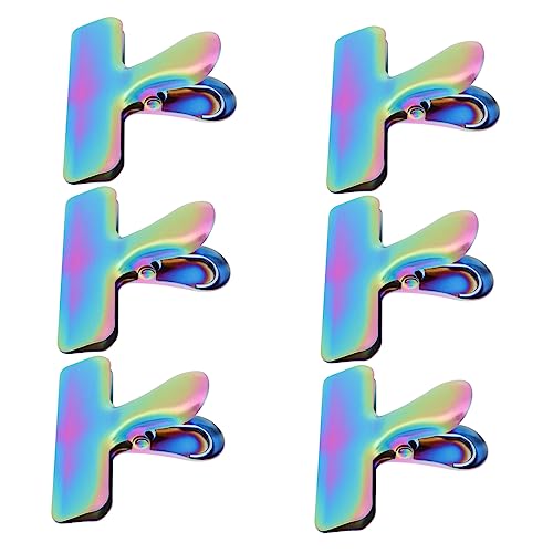 6pcs Stainless Steel Flat Clip Set Versatile Bag Sealer and Storage Clips