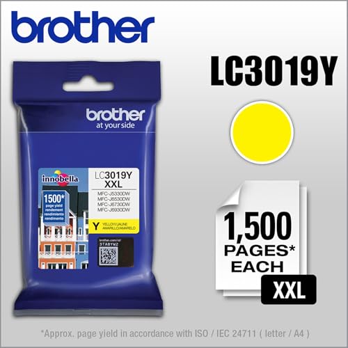 Brother LC3019Y Super High Yield -Ink -Cartridge - Yellow - 1 Pack In Retail Packing