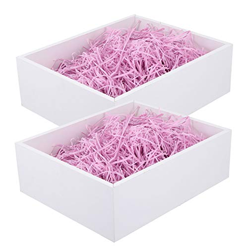 ETAZMDITE Shredded Paper for Gift Boxes, Glitter Shredded Tissue Paper For Easter Gift Filling Multicolor 22x15cm Pack Of 6(Purple*3pcs,22 * 15Cm*3Pcs)