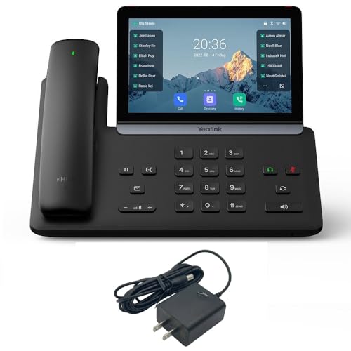 Yealink T88W Pro IP Phone - Corded/Cordless - Corded/Cordless - Bluetooth, Wi-Fi - 10 Multiple Conferencing - Wall Mountable, Desktop, Stand Mountable