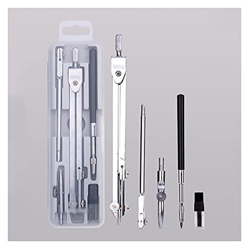 Compasses Math Geometry Kit Metal Compass with Wheel Geometry Precision Tool for Student Circle Drawing Tool with Storage Box Technical Drawing Supplies (Size : 7) ()