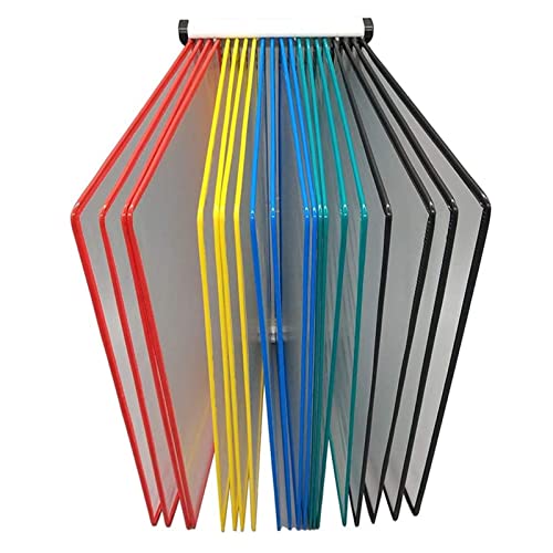 UMJIGF File Holder Wall Mounted File 20page, for Office, Workshop, Restaurant, A4 Document Reference And Storage, Assorted Colors