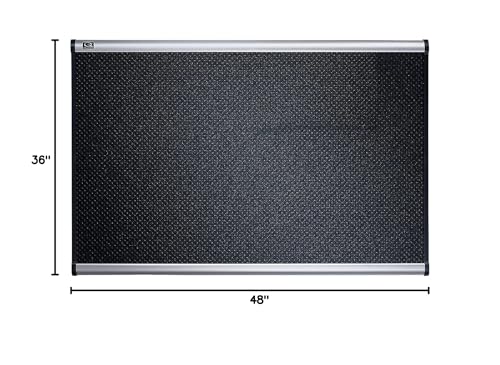Quartet B344A Bulletin Board, Foam, 4-Ft x3-Ft, Aluminum Frame