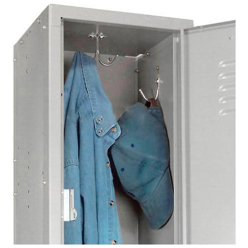 GLOBAL INDUSTRIAL Double Tier Locker, 12x18x36, 2 Door, Ready To Assemble, Gray
