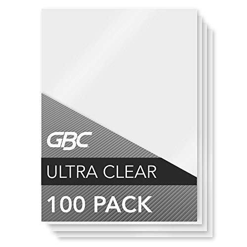 GBC Laminating Sheets / Pouches, HeatSeal Ultra Clear, Menu Size, 11-1/2"x17-1/2", 3 Mil, 100 Pack (3200415)