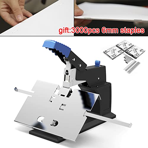 Heavy Duty Desktop Stapler, Dual-Mode Booklet Stapler, Saddle Stitch Stapling Machine, Metal Paper Binder Compatible with 23/6~23/10 Staples for Reports Documents Booklets Office Files Flat Stapling