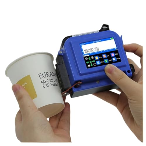 SHIHUANI 25.4mm Mini Handheld Inkjet Printer for Text Expiry Date QR Barcode Image Logo Batch Number(US)