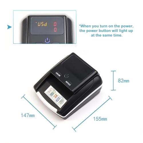 Portable Mini Banknote Counting Machine LCD Display Fast