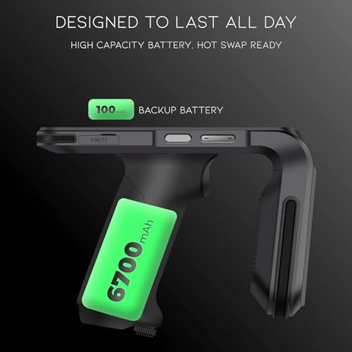 Chainway C5 Wireless Android Pistol-Grip RFID Scanner | UHF RFID and 2D/1D/QR Barcode Reader (Both RFID + Barcode) | Impinj E710 Gen2 | for Inventory Scanning