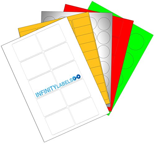 200 Laser Label Sheets, Standard White Matte Paper 3.75in. x 2.438in. Supplied 8 Labels Per Sheet.